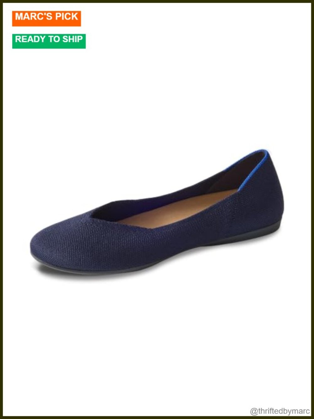 Machine Washable Sustainable Pointed-Toe Ballet Flat for Work